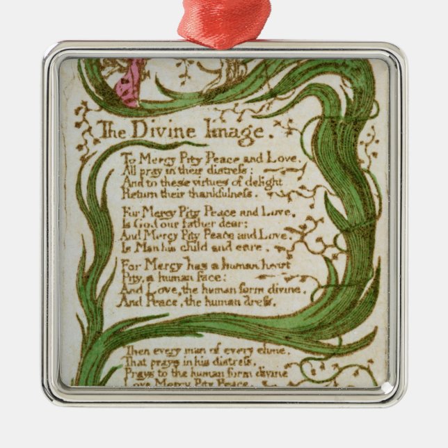 William Blake | The Divine Image, from Songs of In Metal Ornament (Front)
