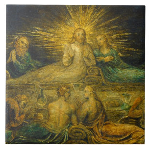 William Blake The Last Supper, 1799 (tempera on Ceramic Tile
