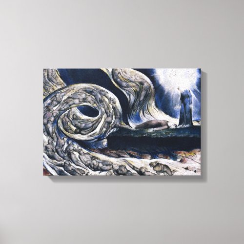 William Blake The Lovers Whirlwind Canvas Print