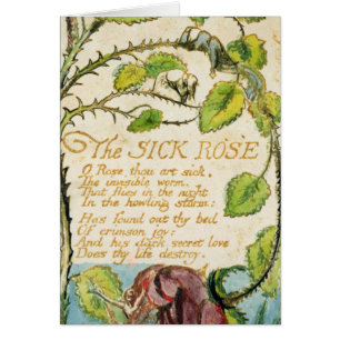 William Blake   The Sick Rose, from Songs of Innoc Cards