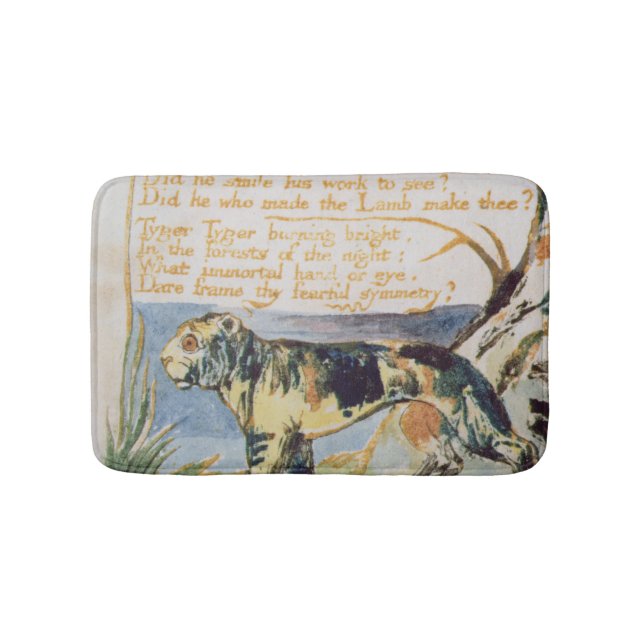 William Blake | The Tyger, from Songs of Innocence Bathroom Mat (Front)
