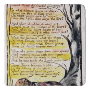 William Blake   'The Tyger', plate 36 (Bentley 42) Trivet