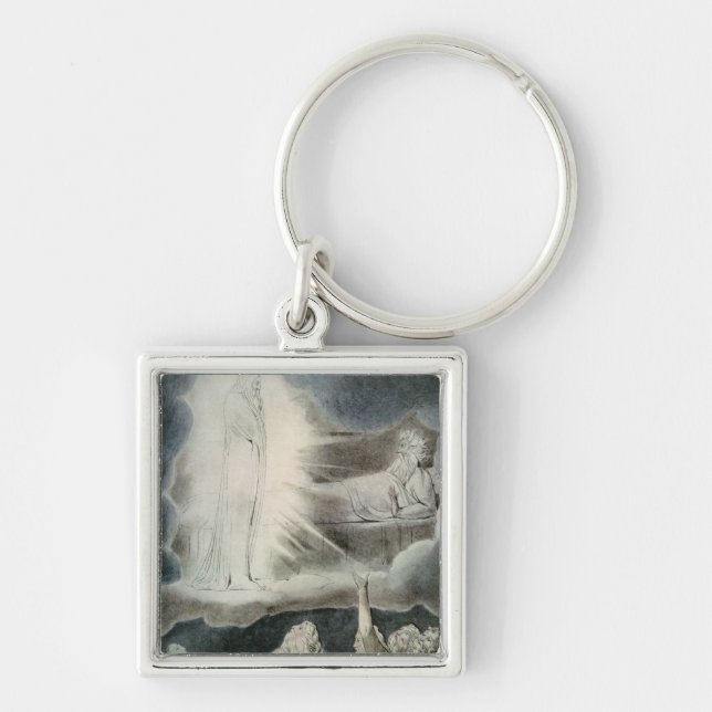 William Blake | The Vision of Eliphaz, 1825 Keychain (Front)