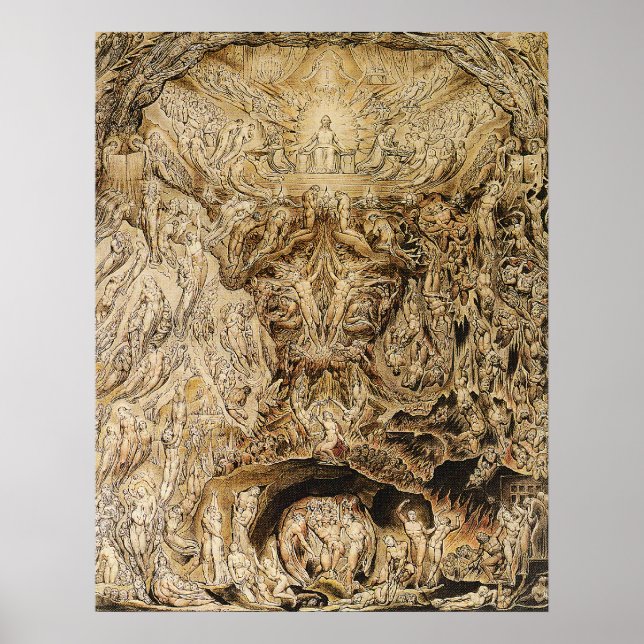 William Blake:  Vision of the Last Judgement Poster (Front)