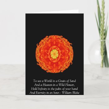 William Blake "world In A Grain Of Sand" Quote Card by spiritcircle at Zazzle