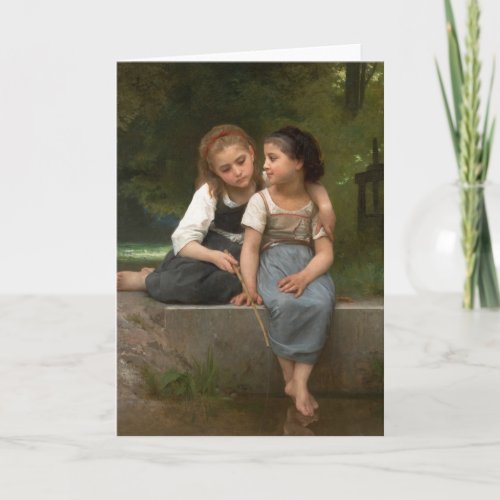 William Bouguereau _ Fishing for Frogs Card