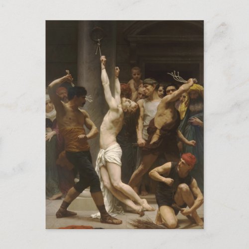 William Bouguereau_ Flagellation of Jesus Christ Postcard