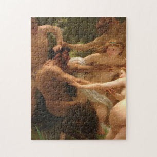 William Bouquereau - Nymphs and Satyr 1873 Jigsaw Puzzle