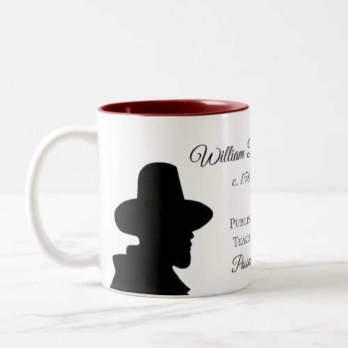 William Brewster Mayflower Descendant Mug