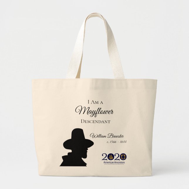 William Brewster Mayflower Descendant Tote (Front)