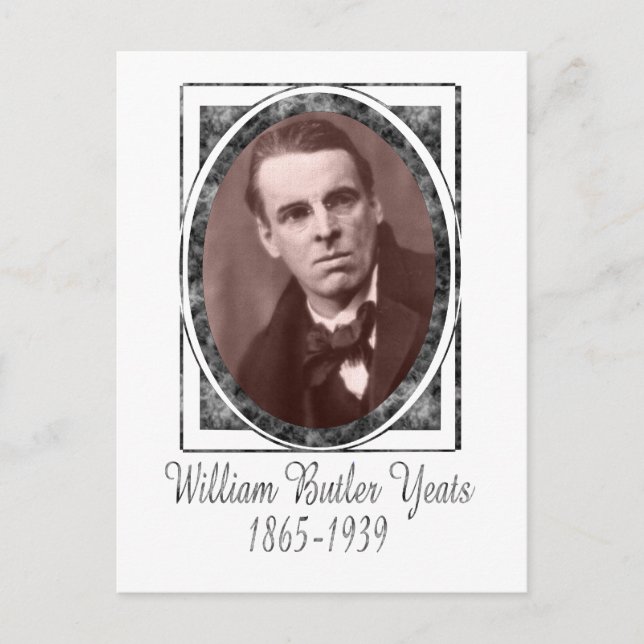 William Butler Yeats Postcard (Front)