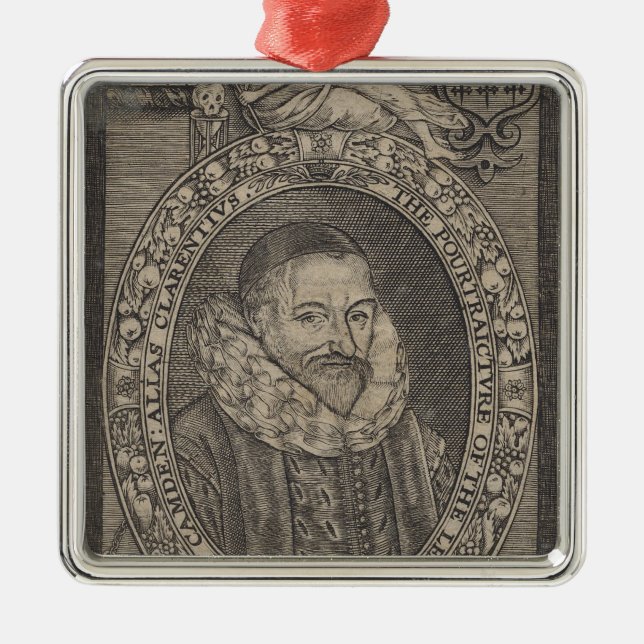 William Camden, c.1636 Metal Ornament (Front)