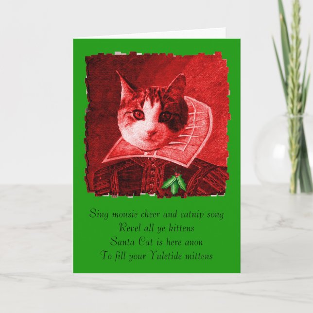 william catspeare's christmas holiday card (Front)
