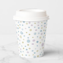 William Confetti Watercolor Dots Paper Cup