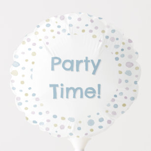William Confetti Watercolor Dots Party Balloon