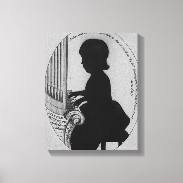 William Crotch Playing the Organ Canvas Print (Front)