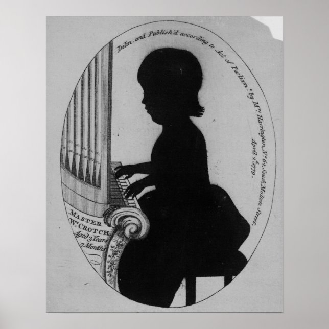 William Crotch Playing the Organ Poster (Front)