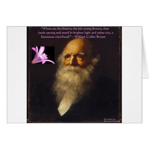 William Cullen Bryant Flower Poem Cards