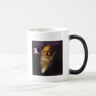 William Cullen Bryant Flower Poem Color Morph Mug