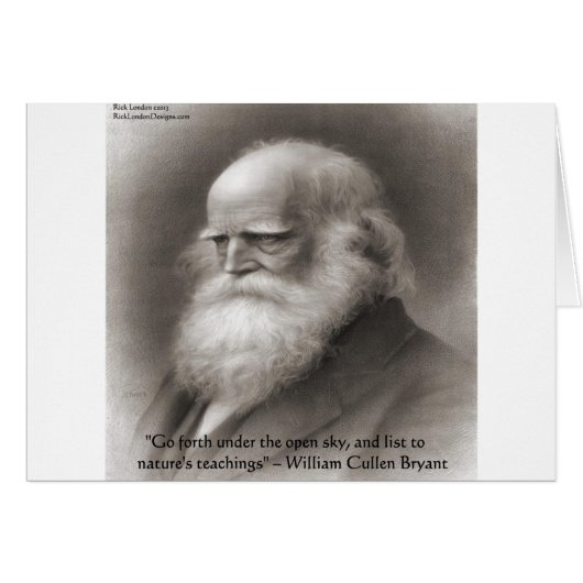 William Cullen Bryant & Nature Quote Cards (Front Horizontal)