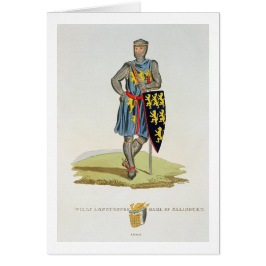 William de Longuespee, 3rd Earl of Salisbury (d.12 Cards (Front)