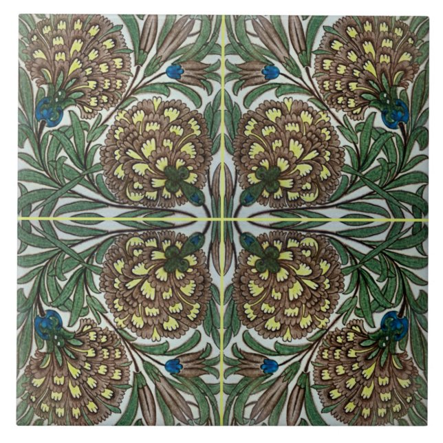 William De Morgan Victorian Ceramics Ceramic Tile (Front)