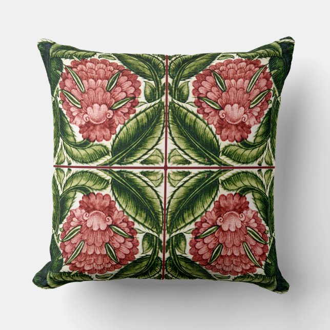 William De Morgan Victorian Cushions (Front)