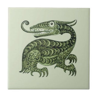 William De Morgan's Jabberwock Ceramic Tile