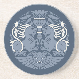 William De Morgan's Lions Sandstone Coaster