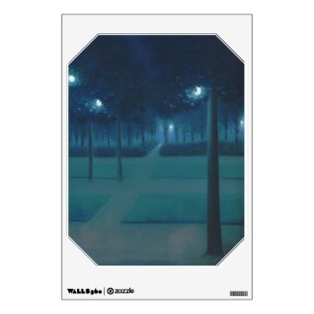 William Degouve De Nuncques - Parc Royal  Brussels Wall Sticker by niceartpaintings at Zazzle
