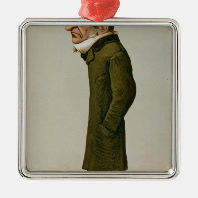 William Ewart Gladstone Metal Ornament (Front)