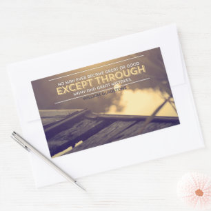 William Gladstone Inspirational Quote "Mistakes" Rectangular Sticker