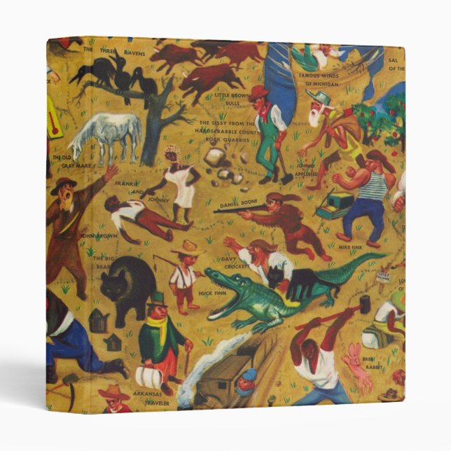 William Gropper's America - Cartoon Folklore 3 Ring Binder (Front/Spine)