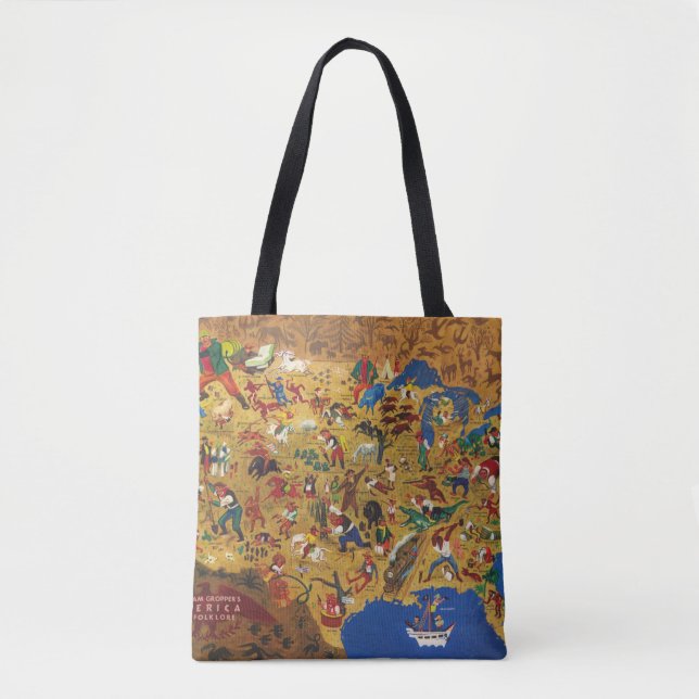 William Gropper's America - Cartoon Folklore Tote Bag (Front)