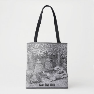 William H. Beard - Bear Stung by Bees Tote Bag