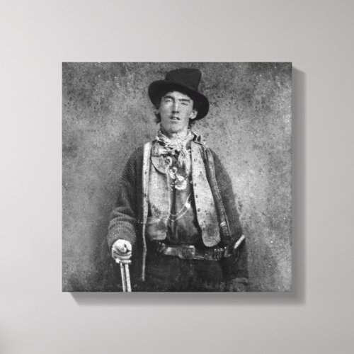 William H Bonney Billy Kid Old West Outlaw Canvas Print