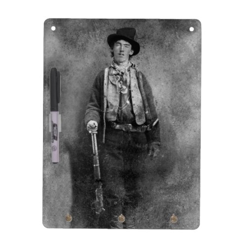 William H Bonney Billy Kid Old West Outlaw Dry Erase Board