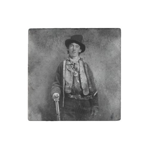 William H Bonney Billy Kid Old West Outlaw Stone Magnet