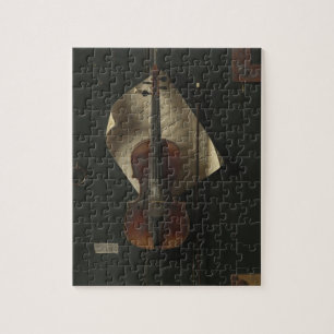 William Harnett The Old Violin Jigsaw Puzzle