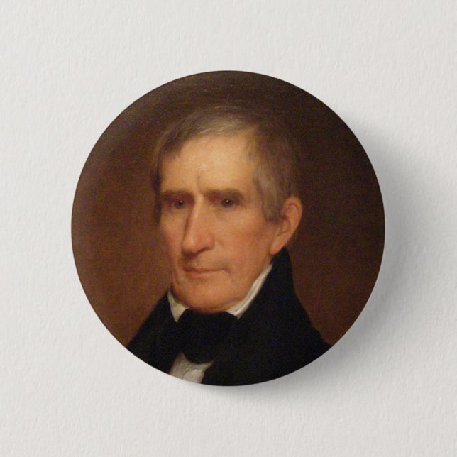 William Henry Harrison 9 Button (Front)