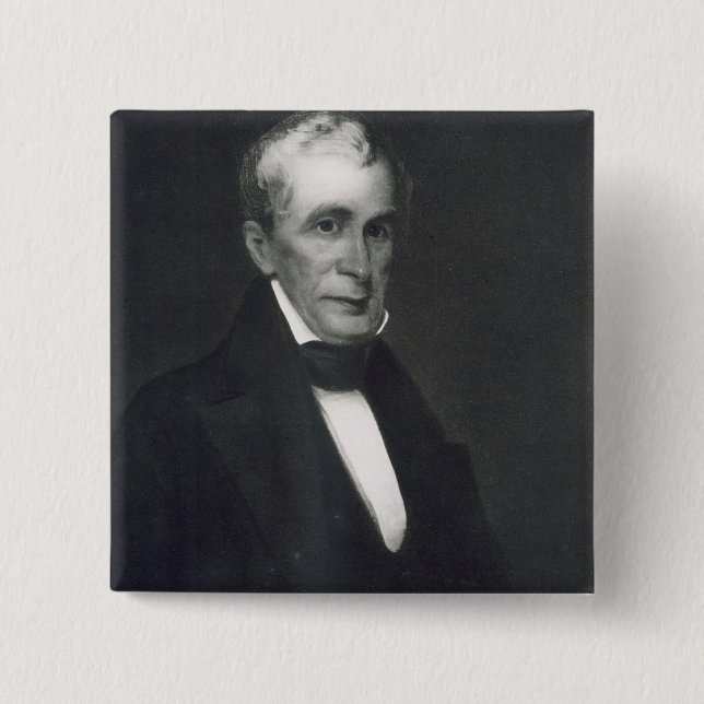 William Henry Harrison, 9th President of the Unite Button (Front)