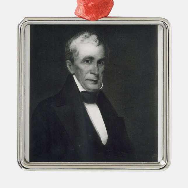 William Henry Harrison, 9th President of the Unite Metal Ornament (Front)