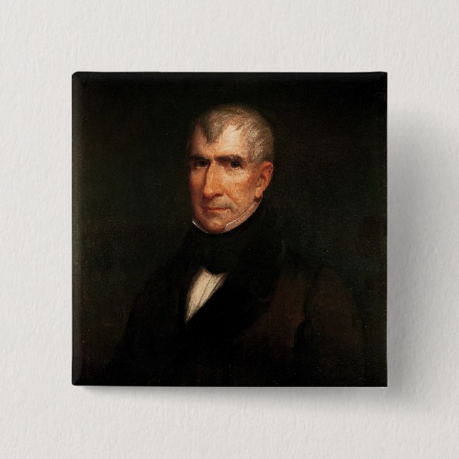 William Henry Harrison Button (Front)