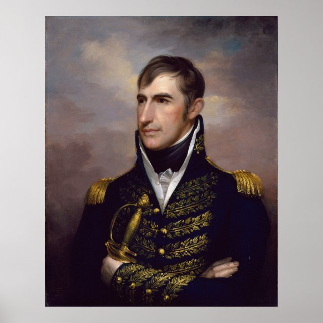 WILLIAM HENRY HARRISON Portrait by Rembrandt Peale Poster (Front)