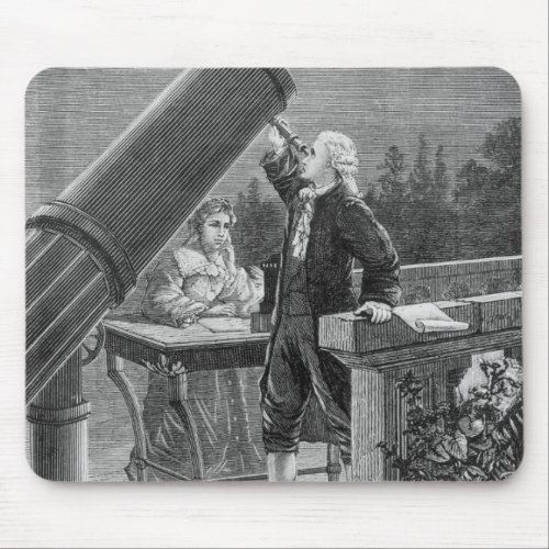 William Herschel  Discovers the Planet Uranus Mouse Pad