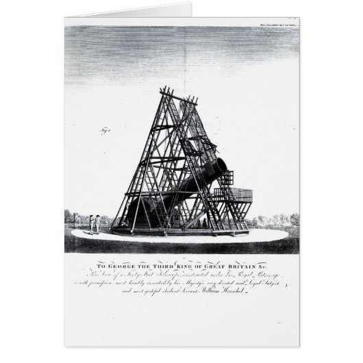 William Herschel's Forty Foot Telescope Cards (Front)