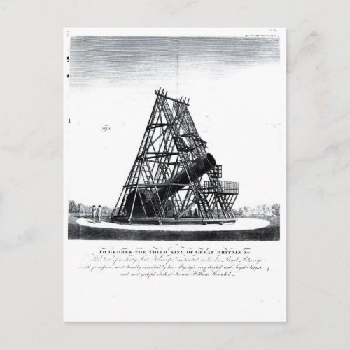 William Herschels Forty Foot Telescope Postcard