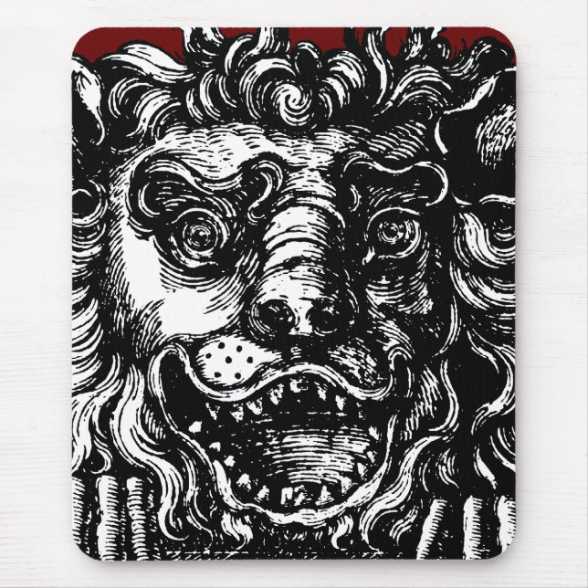 William Hogarth's Lion's Head Button's Tavern  Mouse Pad (Front)