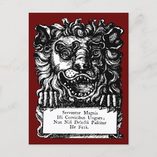 William Hogarths Lions Head Buttons Tavern  Postcard