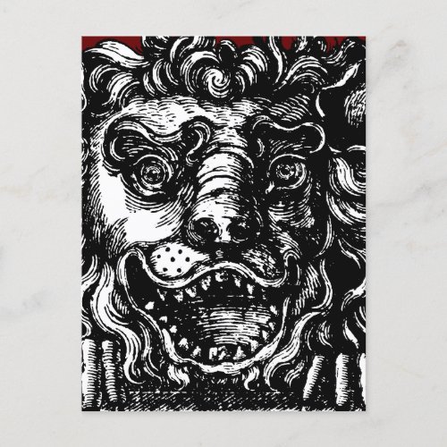 William Hogarths Lions Head Buttons Tavern  Postcard